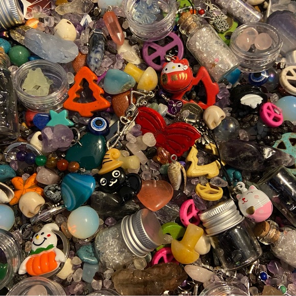 Raw stones 5 ct stones & mystery 3oz lucky scoop wicca diy collectors seasonal - Picture 7 of 14